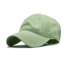 washed cotton pure color light board men's cap