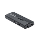 bluetooth 5.0 transmitter receiver stereo audio 3.5mm wireless aux jack black / bluetooth v5.0