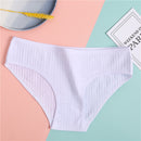 women's underpants soft cotton panties girls solid color briefs