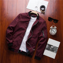 men's bomber zipper jacket male casual streetwear