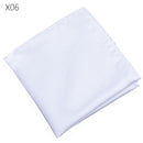 men white handkerchief suit pocket towel accessories wedding banquet anniversary commercial black red blue x06