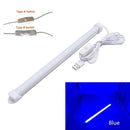 usb led tube light 5v 2835 smd led lamp 32cm 52cm rigid strip light bulb bar reading book desk lamp night light ultrathin closet