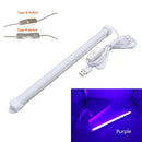 usb led tube light 5v 2835 smd led lamp 32cm 52cm rigid strip light bulb bar reading book desk lamp night light ultrathin closet