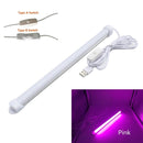 usb led tube light 5v 2835 smd led lamp 32cm 52cm rigid strip light bulb bar reading book desk lamp night light ultrathin closet