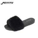 women fluffy rihanna slides fenty shoe