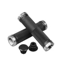 1 pair bicycle grips mountain bike lock on bicycle handlebars end grips silver