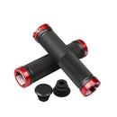 1 pair bicycle grips mountain bike lock on bicycle handlebars end grips red