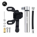 pcycling mini bicycle pump aluminum alloy cycling hand air pump ball tire inflator mtb mountain road bike pump 120psi for av/fv silver