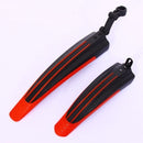 2 pcs bicycle mudguard mountain bike fenders set red