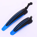2 pcs bicycle mudguard mountain bike fenders set blue