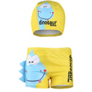 boy swimwear ages 1 to 10 cartoon diansours summer swimming trunk