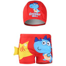 boy swimwear ages 1 to 10 cartoon diansours summer swimming trunk