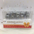 rose gold sliver red happy birthday letter cake birthday party festival supplies happy-silver