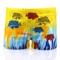 baby boy swimming trunks dinosaur fish print cartoon bathing suit