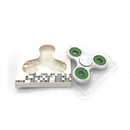 ceramics bearing tri-spinner abs edc hand spinners white green
