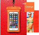 swimming bag waterproof mobile phone pouch case orange
