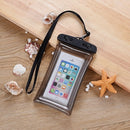 swimming bag waterproof mobile phone pouch case black color