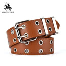 women belt genuine leather new punk style fashion wl brown / 105cm
