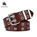 women belt genuine leather new punk style fashion wl coffee / 105cm