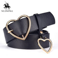 women belt genuine leather new punk style fashion al gold / 105cm