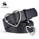 women belt genuine leather new punk style fashion al silver / 105cm