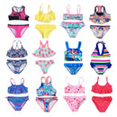 children's swimwear two piece flamingo swimsuit for girls