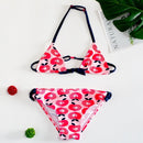 children's swimwear two piece flamingo swimsuit for girls