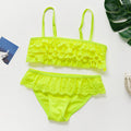 children's swimwear two piece flamingo swimsuit for girls