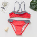 children's swimwear two piece flamingo swimsuit for girls