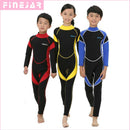 2.5mm neoprene wetsuits kids swimwears diving suits long sleeves