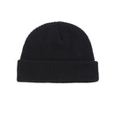 men knitted hat beanie skullcap sailor cap cuff beanie black