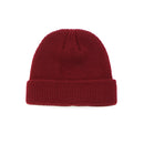 men knitted hat beanie skullcap sailor cap cuff beanie wine red