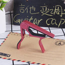 high quality aluminium alloy guitar capo guitar accessories quick rose red