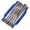 bicycle bike tools repairing set 15 in 1 bike repair tool kit 11in1 blue