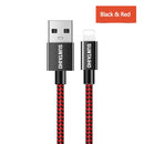 suntaiho 2.4a usb cable for iphone charger cable xs max xr x usb fast