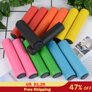 1pair anti-slip soft silicone rubber bicycle handlebar grip