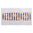 guitar fretboard notes map labels sticker fingerboard fret decals for 6 string transparent