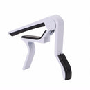 universal capo guitar accessories quick change clamp key aluminium white