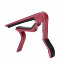 universal capo guitar accessories quick change clamp key aluminium red