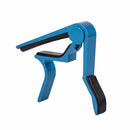 universal capo guitar accessories quick change clamp key aluminium blue