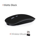 wireless mouse computer bluetooth mouse silent pc mause rechargeable 2.4g matte black