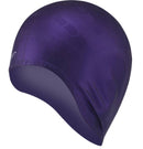 adults swimming caps men women long hair waterproof swim pool cap purple