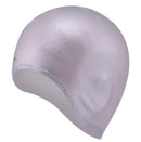 adults swimming caps men women long hair waterproof swim pool cap gray