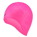 adults swimming caps men women long hair waterproof swim pool cap pink