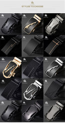 black genuine leather belt men's belts cow leather belts for men