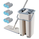 magic cleaning mops free hand spin cleaning mop with bucket 6pcs mop cloth