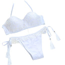 swimwear sexy bikini set suit high waist swimsuit two piece beachwear