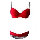 swimwear sexy bikini set suit high waist swimsuit two piece beachwear