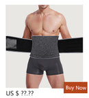 lanfei men hot neoprene body shaper waist trainer tummy control belt