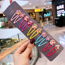 10/15 pcs/set girls cute cartoon animals fruit 5 cm hairpins umbrella-10 pcs